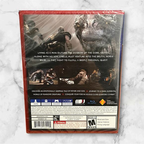 NEW God of War PlayStation Hits PS4 PlayStation Video Game - Picture 2 of 2
